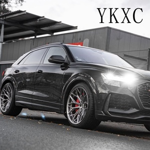 Cerchi in Alluminio Forgiato Monoblocco Ykxc per C8 <span class=keywords><strong>Corvette</strong></span> Supra Audi Mustang - Argento/Nero 5x114.3/130/120/112 PCD - Product Image 4