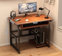 Bureau d'ordinateur combiné avec étagère tournante chaise de loisirs pour salon salle à manger chambre hôtel école appartement utilisation