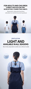 <span class=keywords><strong>Correcteur</strong></span> de posture intelligent pour le haut du dos pour hommes et femmes, rappel de vibration intelligent, gel de silice, taille unique - Product Image 2