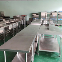 Table de travail en acier inoxydable 304 pour cuisine commerciale, équipement de restaurant et d'hôtel, vente en gros directe d'usine en Chine