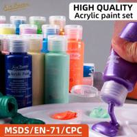 Cat Warna Akrilik Xin Bowen Artist Paint 60ML 6 Warna Mutiara Set Cat Akrilik Tingkat Seniman Dengan Sertifikat MSDS 2026