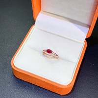 Ready Stock Oval Cut Gold 925 Sterling Silver Natural Ruby Luxury Gemstone Ring IGI Certified Wedding Engagement Anniversary