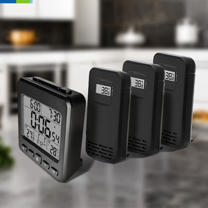 Digitale Draadloze Lcd Weerstation Vochtigheidsmeter Huishouden Kamertemperatuur Meters Plastic Vlees Draadloos Weerstation - Product Image 3