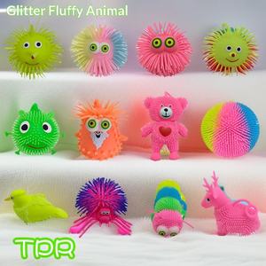 Palla Antistress a Forma di Riccio in Peluche con Occhi Luminosi, Giocattolo Elastico per Bambini, <span class=keywords><strong>Gioco</strong></span> Intelligente per Alleviare lo Stress - Product Image 2