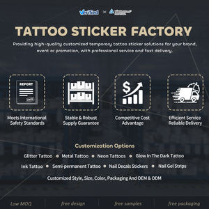 Adesivo per Tatuaggio Temporaneo all'Henné Personalizzato, Marrone, Impermeabile, Carta Transfer ad Acqua per Tatuaggi Temporanei sulle Dita per Donne - Product Image 3