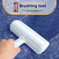 Brosse à poils adhésive lavable et détachable en ABS de type rouleau pour animaux de compagnie, pour enlever les poils de chien et de chat et gratter les vêtements