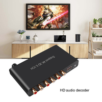 Codec Audio HDMI 5.1 4K 3D, extracteur de décodage Coaxial vers RCA AC3/DST vers amplificateur convertisseur compatible HDMI pour lecteur DVD PS4