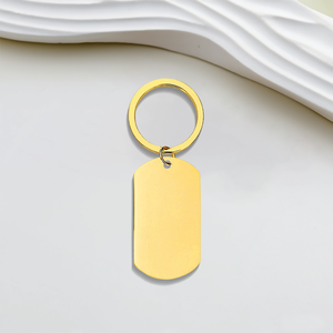 Custom Logo Engraved Personalized <strong>Metal</strong> <strong>Key</strong> <strong>Chains</strong> Stainless Steel Blank Keychain for Bag Car <strong>Key</strong> Holder - Product Image 2