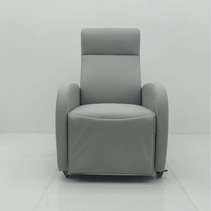 Ke Ming Single Seat IV Infusion Chair Silver Gray <b>Reclining</b> With Footrest Hospital Clinic Use - Product Image 2
