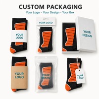 Chaussettes de ski hautes rembourrées pour l'extérieur, chaussettes de snowboard montantes avec coussinets renforcés au talon et aux orteils, chaussettes de sport d'hiver