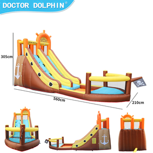 Bác Sĩ Dolphin Nhà Máy Trung Quốc Tàu Cướp Biển Nhảy Trượt Lâu Đài Nước Bouncy Lâu Đài <span class=keywords><strong>Bouncer</strong></span> Nhà <span class=keywords><strong>Inflatable</strong></span> Trượt Nước - Product Image 3