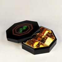 Boîte octogonale mate en bois MDF de luxe Offre Spéciale conception personnalisée pour la date et l'emballage de chocolat