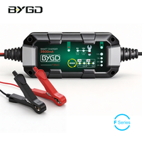 Chargeur de batterie intelligent BYGD F3500 3.5A 6V/12V avec fonction de réparation et maintien automatique pour voiture, moto, bateau, tondeuse à gazon, caméra