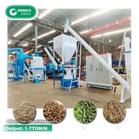 GEMCO Equipement commercial de broyage d'aliments pour volailles Usine de traitement d'aliments pour animaux à vendre