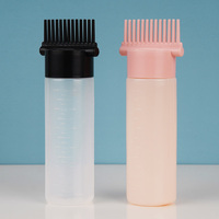 Bouteilles professionnelles personnalisées pour la coloration des cheveux en salon, bouteilles d'application pour le cuir chevelu et les racines, applicateur d'huile capillaire