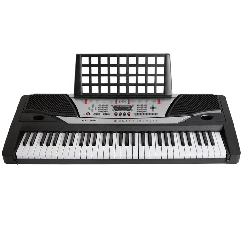 MK980 Electronic Piano Organ 61 Keys Standard For Beginner Play Keyboard Instrument