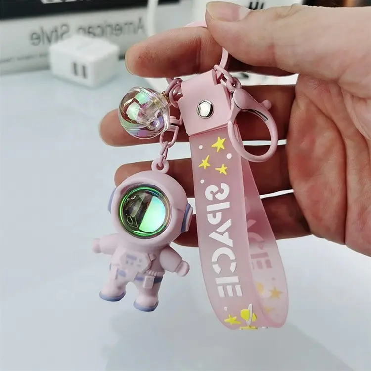 High Quality Design Customized Cute 3D Astronaut Plastic Acrylic Key chains