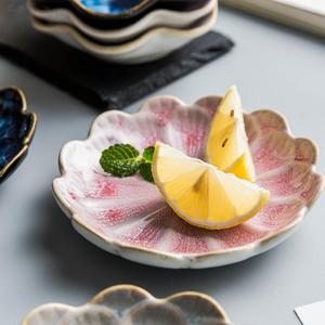 Plats à sauce, assiettes à sauce soja <span class=keywords><strong>wasabi</strong></span> pour <span class=keywords><strong>sushi</strong></span>, vente en gros, forme de cerisier japonais, céramique minimaliste, logo personnalisé, cadeaux - Product Image 3