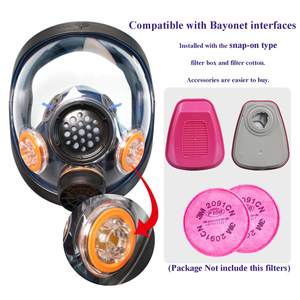 หน้ากากสามจุดเชื่อมต่อดาบปลายปืนหน้ากากนิวเคลียร์แบบสากล - Product Image 3