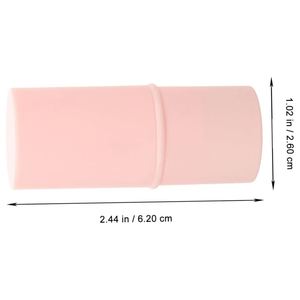 Wholesale Custom <b>Mini</b> Lip Balm Tube 6g Capacity Empty Plastic Lipstick Pink <b>Black</b> White Colors ABS/PP Material Screen Printing - Product Image 2