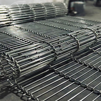 Bande transporteuse en maille métallique de type B en acier inoxydable personnalisée Yuchen, bande transporteuse en maille métallique de type B haute température pour four de cuisson alimentaire