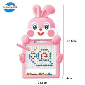 2023 магнитная доска для рисования с ручкой и бусинами Монтессори развивающая Грибная головоломка для ногтей игрушка для детей - Product Image 5