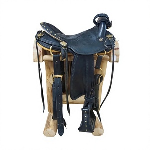Selle de cheval de course BS International NA63 de qualité supérieure, arbre en bois, couleur noire, motifs personnalisables, cuir anglais, durable - Product Image 5