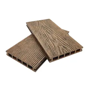 木塑复合木塑围栏家居花园地板优于乙烯基聚氯乙烯混色3D木纹木塑铺面