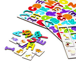 2025 la vendita calda di educazione creativa e <span class=keywords><strong>alfabeto</strong></span> magnetico e apprendimento delle lettere Puzzle Dress up Activity Box - Product Image 4