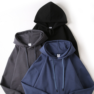 เสื้อฮู้ดดี้ผู้ชายแบบสั่งทำพิเศษ ผ้าฝ้ายออร์แกนิค 100% หนัก 450gsm 500gsm ผ้าฟลีซเนื้อแน่น เป็นมิตรต่อสิ่งแวดล้อม แห้งเร็ว ทรงโอเวอร์ไซส์ สำหรับฤดูใบไม้ร่วง - Product Image 1