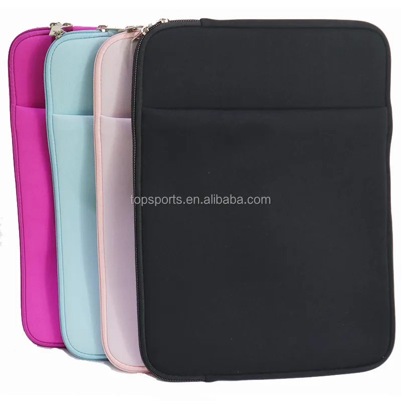 12-14 inch Lightweight Neoprene Laptop Sleeve Multi-color Laptop Cover Bag with Extra Pocket