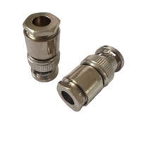 Connecteur coaxial BNC-J4 en laiton, connecteur mâle BNC pour câble RG59 240, fourni par l'usine