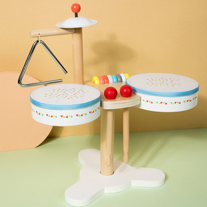 Instrumento de percusión multifuncional de madera para niños, mesa de juegos para bebés, juego de batería de juguete - Product Image 5