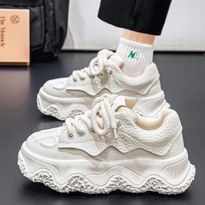 Nouvelles Chaussures de Sport Respirantes en Cuir pour Hommes et Femmes 2025 – Baskets Tendance à Semelle Épaisse pour Jeunes, Chaussures Décontractées de Course Style « Dad Shoes » - Product Image 2