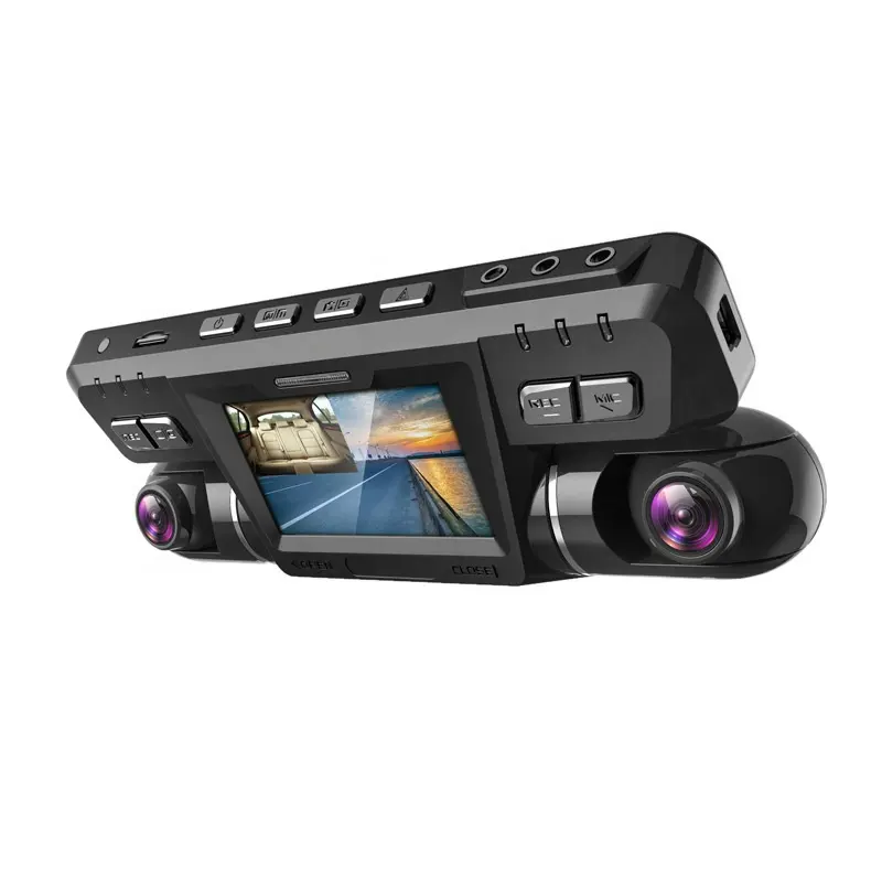 4K traço cam com WiFi 1080p frente e dentro traço câmera dupla lente gravador de vídeo para carros