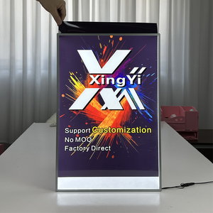 Bán buôn siêu mỏng hộp đèn mỏng chiếu sáng A4/A3/A2/A1 lớn khung nhôm freestanding hộp đèn với Poster - Product Image 1