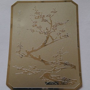 Placa Decorativa Grabada en Acero Inoxidable con Acabado Esmerilado Personalizada para Arte Mural - Product Image 1