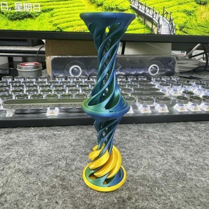 3D in xoắn ốc Thần Tài <span class=keywords><strong>Spinner</strong></span> nhựa đẩy đồ chơi cho căng thẳng cứu trợ và văn phòng bàn trang trí cho bé trai - Product Image 5