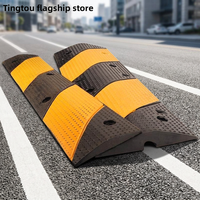 Ralentisseur en caoutchouc durable, anti-dérapant, bloquant l'eau, pour la sécurité routière, rampe épaisse pour parking, séparateur de voie micro-routière pour véhicules
