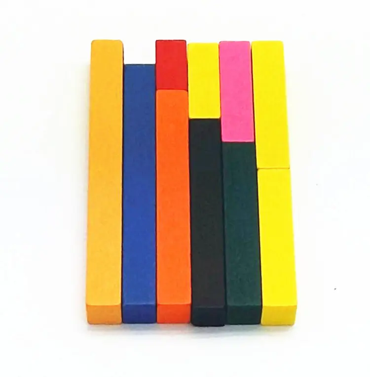 Wholesale custom children math stick game toy Teaching Aids Montessori rainbow number rods building blocks stacking toys