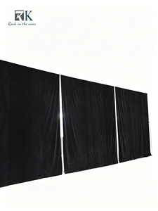 Kit de telón de fondo de alta calidad y fácil instalación con tubos y cortinas para stand de ferias comerciales y decoración de bodas - Product Image 1