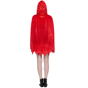 En stock: Nuevo disfraz clásico de Caperucita Roja sangrienta y aterrador para Halloween, ideal para actuaciones escénicas, venta al por mayor. - Product Image 5