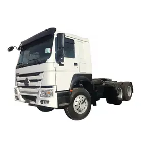 Kullanılmış traktör Sinotruk Howo 371Hp 400hp moz6 x 4 kamyon kamyon taşıma RHD römork kafa Conplete traktör kamyon mozambik için