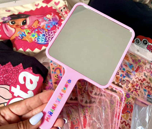 Miroirs carrés <span class=keywords><strong>de</strong></span> poche en plastique avec logo personnalisé <span class=keywords><strong>de</strong></span> marque privée Miroirs à main cosmétiques pour femmes Espejo portatil <span class=keywords><strong>de</strong></span> maquillaje - Product Image 2