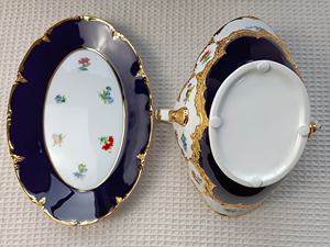 Assiette à dîner ronde classique en porcelaine dorée de luxe, à pied haut, écologique, idéale pour les mariages et les restaurants - Product Image 5