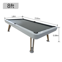 Table de billard multifonctionnelle 3-en-1 (5ft/6ft) convertible en table de ping-pong et table à manger, avec plateau en ardoise, pour salle de jeux à domicile