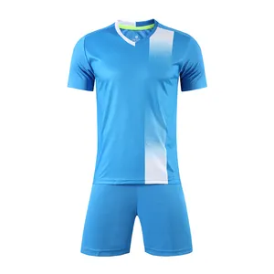新设计成人练习透气运动衫套装足球运动服标志定制