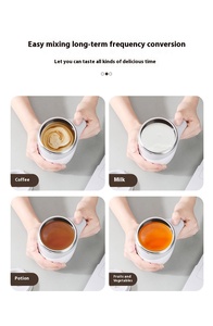 แก้วกาแฟอัตโนมัติแบบชาร์จไฟได้ พกพาสะดวก ผลิตจากสแตนเลส พร้อมระบบกวนแม่เหล็ก สำหรับใช้ในบ้าน ขายส่ง - Product Image 6