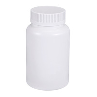 Flacon de médicaments en HDPE blanc avec logo personnalisé pour pilules, vitamines et capsules, impression sérigraphique, bouchon à visser