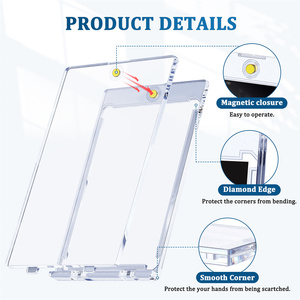 22 Pack Premium SKYJOY Ultra Thin 35PT One Touch Trading <b>Card</b> Holders Hard Clear Plastic <b>Protectors</b> Baseball Collectible - Product Image 3